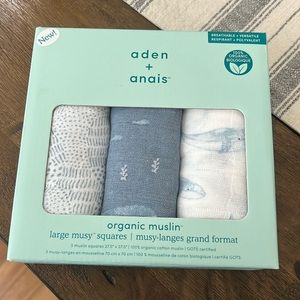 Aden + Anais organic cotton muslin squares 3 pack